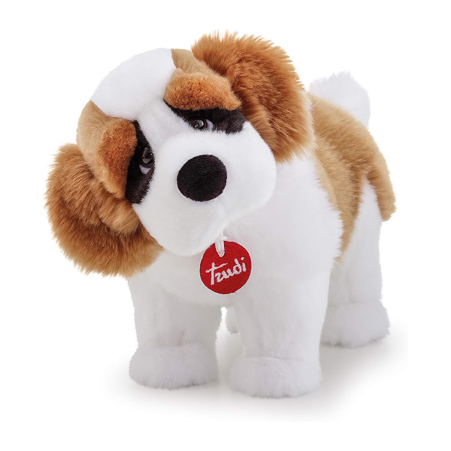 Trudi Klassik 22335 Plüschhund Cavalier King 16 x 27 x 30 cm (M), hochwertiges Stofftier mit weichen Materialien, Plüschfigur mit realistischen Details, waschbar, Kuscheltier für Kinder, Braun/Weiß