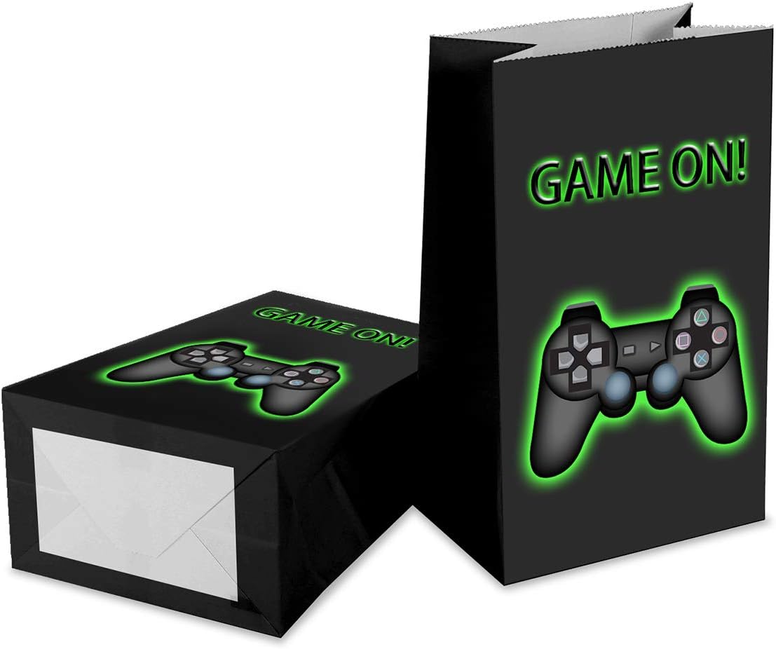 Video Game Favor Bags，Outego Video Game Goodie Bags Video Game Party Favor Bags Video Game Party Favors for Kids Birthday Party : Toys & Games