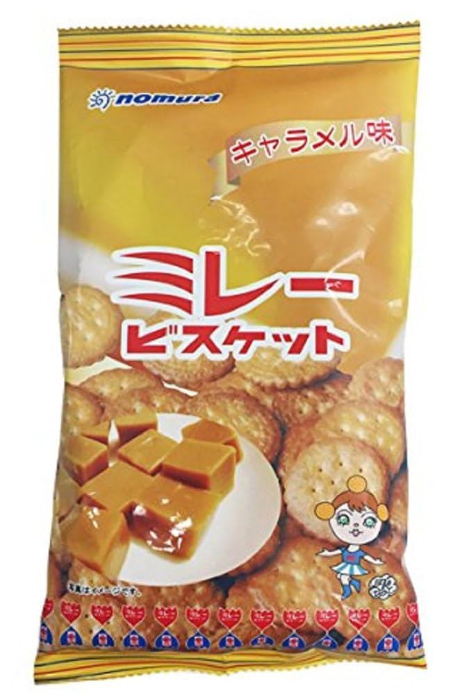 Amazon.co.jp: 野村煎豆加工店 ミレービスケットキャラメル味