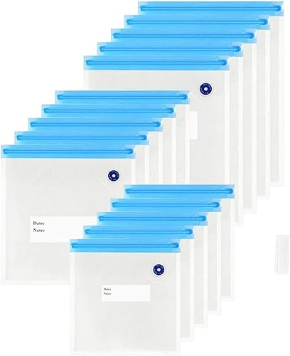 Bolsas selladoras al vacío con cremallera, bolsas Sous Vide para alimentos, sin BPA, reutilizables, resellables, con válvula de aire, doble capa,