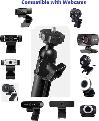 C920s Webcam Wall Mount Ceiling Holder Compatible with Logitech C920s Brio C930e C922x C925e C615 StreamCam,MX-Brio-4K Webcams