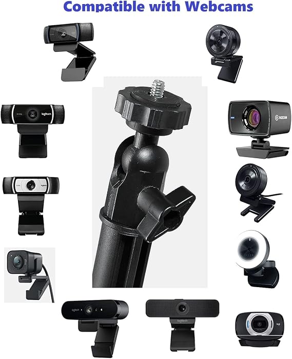C920s Webcam Wall Mount Ceiling Holder Compatible with Logitech C920s Brio C930e C922x C925e C615 StreamCam,MX-Brio-4K Webcams