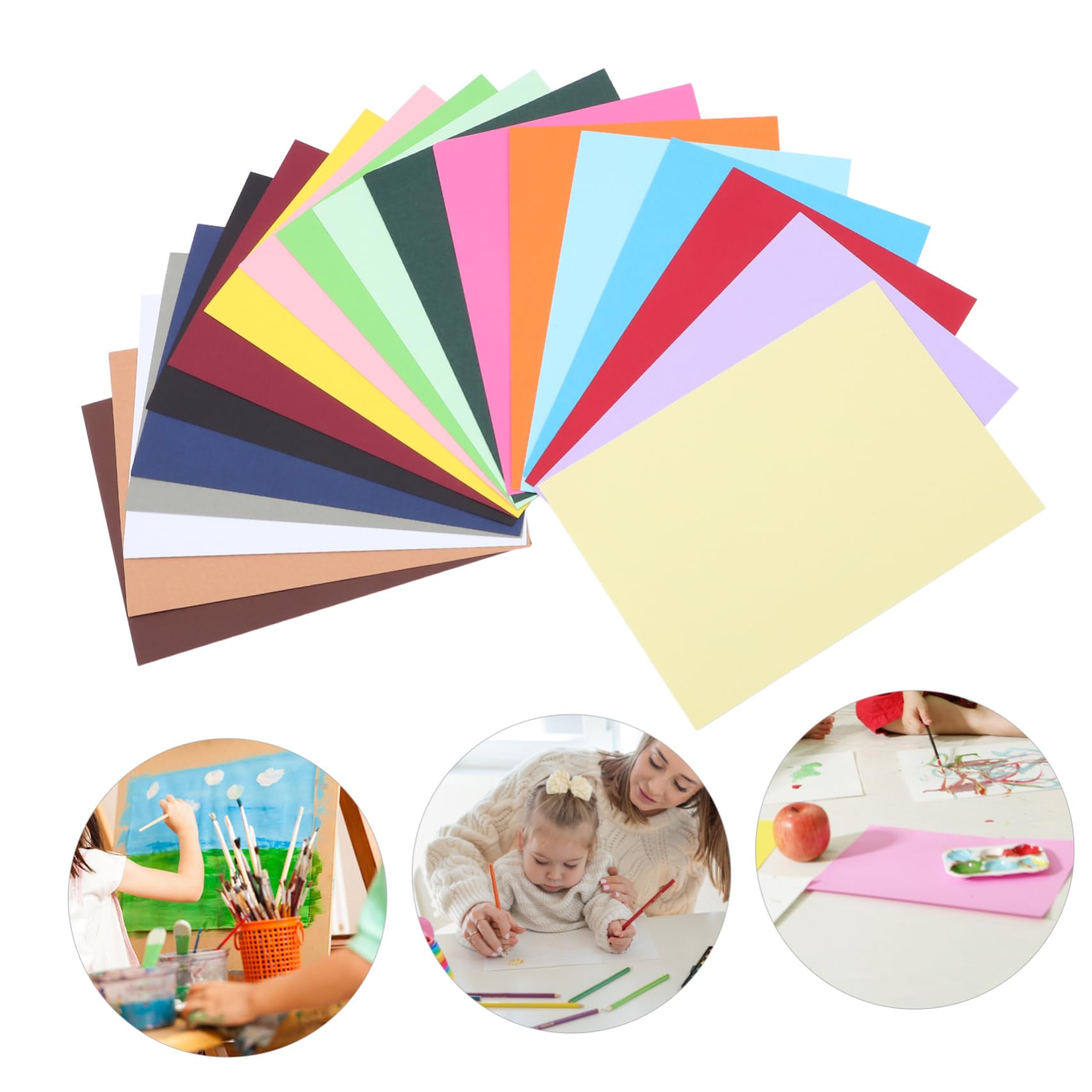 Carta Colorata A4 230g 100 Fogli per Bricolage e Disegno | Teens, Uso DIY e Making, Formato A4, Confezione da 100 Fogli per Attività Creative