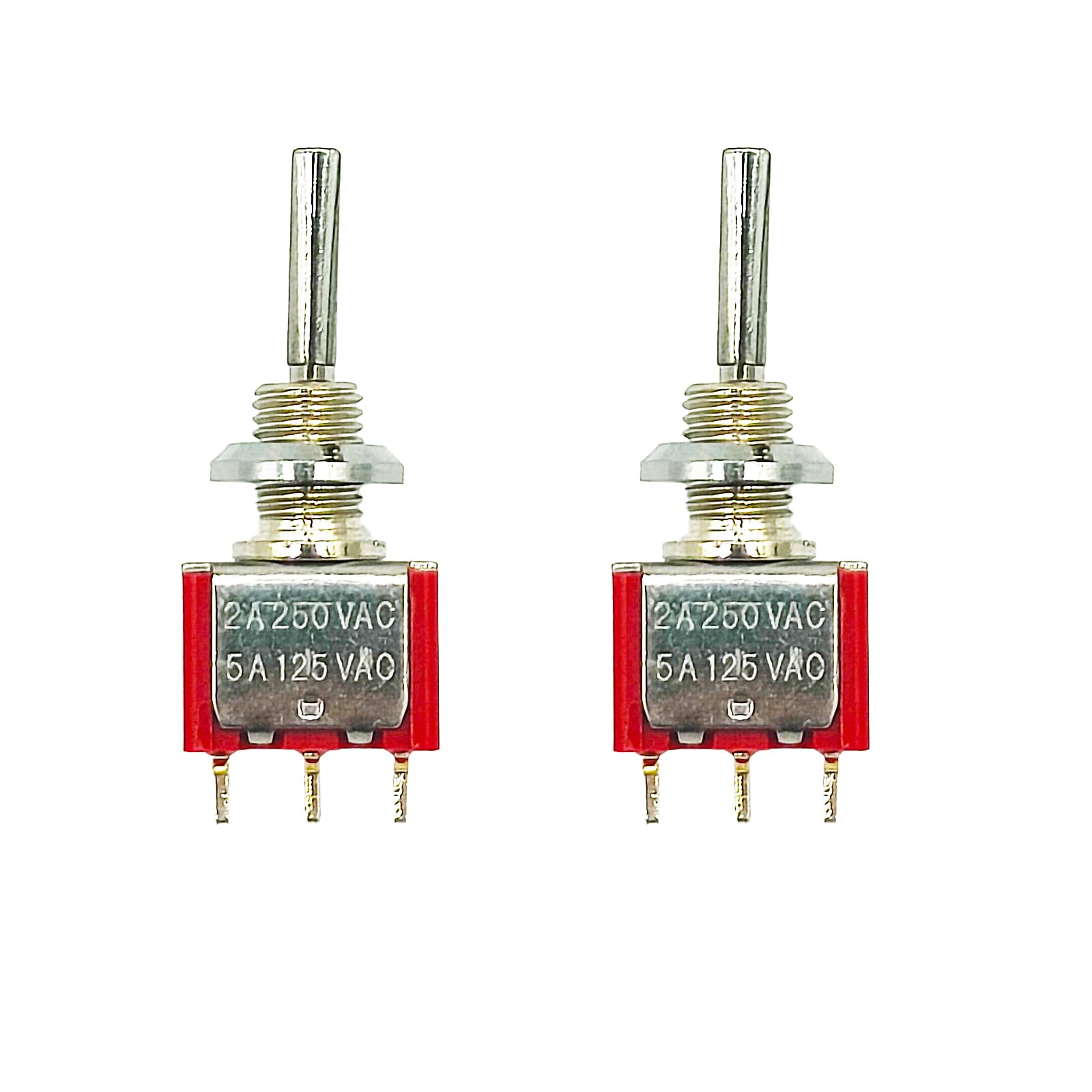 2PCS RC Transmitter 3 Positions and 2 Positions Long and Short Toggle Switch for Taranis X9D Plus Radiomaster TX16s Jumper T12 Spektrum DX8 gen2 NX10 Replacement (3 Positions Short)