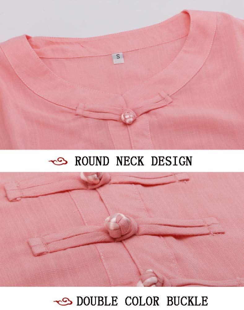 Uniforme Tai Chi da Donna, Ricamo in Lino di Cotone, Uniformi Tradizionali Cinesi di Tai Chi - per Le Arti Marziali Kung Fu, F-XXL