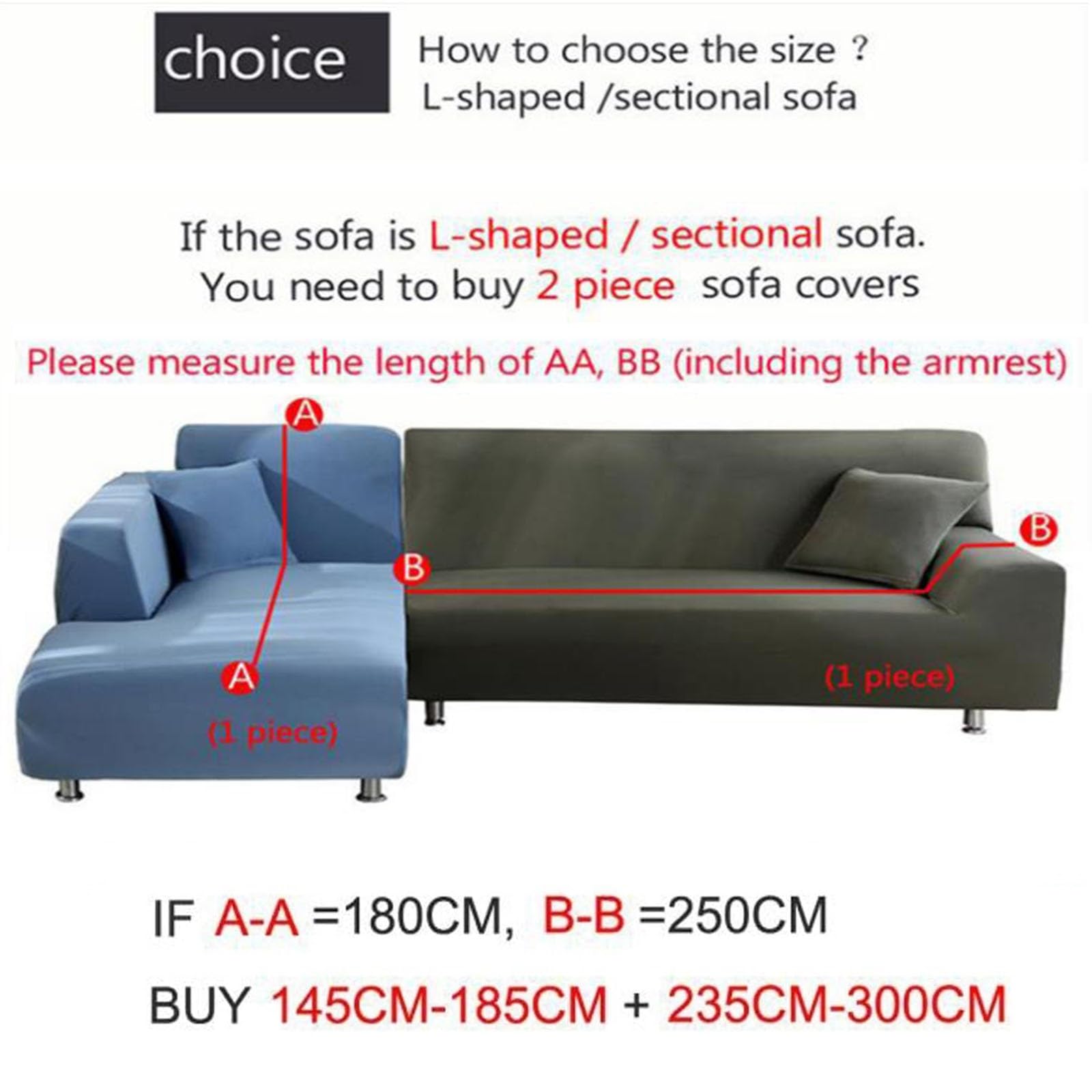 Copridivano Angolare Con Penisola Elasticizzato,Copridivano Angolare A Sinistra/Destra Universale 3/4/2posti,Fodere Divano Forma Di L Chaise Longue Sofa Cover 1 Pezzo(Milk white,235cm-300cm)