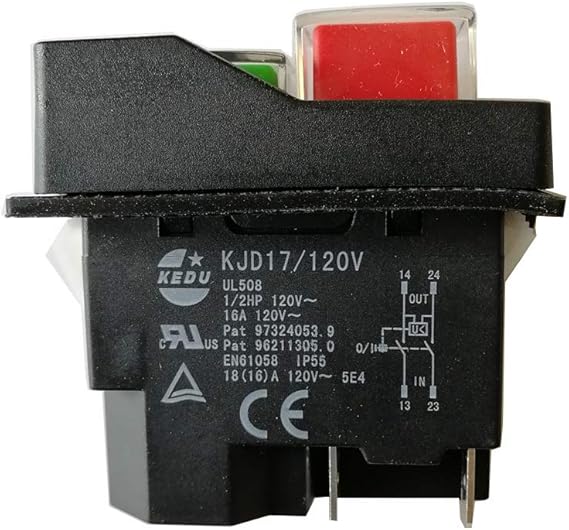 Amazon.com: Kedu KJD17/120V Woodstock UL508 1/2HP IP55 16A 5E4 Table