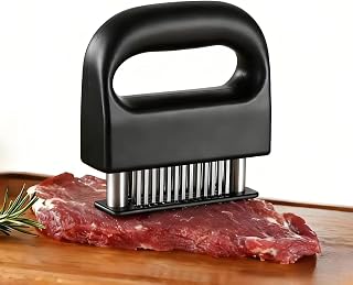 Meat Tenderizer with 48 Stainless Steel Ultra Sharp Needle Blades Heavy Duty Cooking machine, Detachable Kitchen Cooking Tool, perfect for, pork chops, chicken, and barbecue, a steak tenderizing tool‌