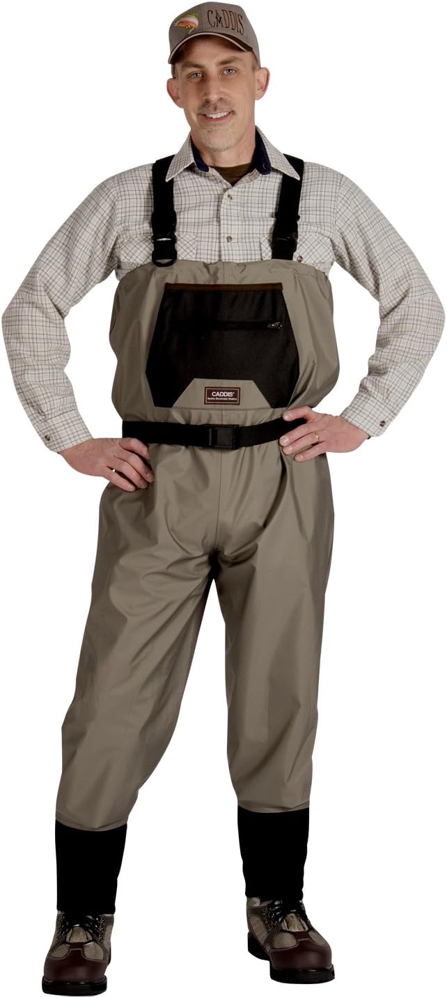 Wading Systems CA9902W-XLS Men's Breathable Stockingfoot Waders - XL Stout Tan