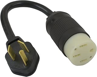 Conntek EV1030T 30-Amp NEMA 10-30P Dryer Plug to 50-Amp Electric Vehicle Adapter Compatible with Tesla Vehicles - coolthings.us