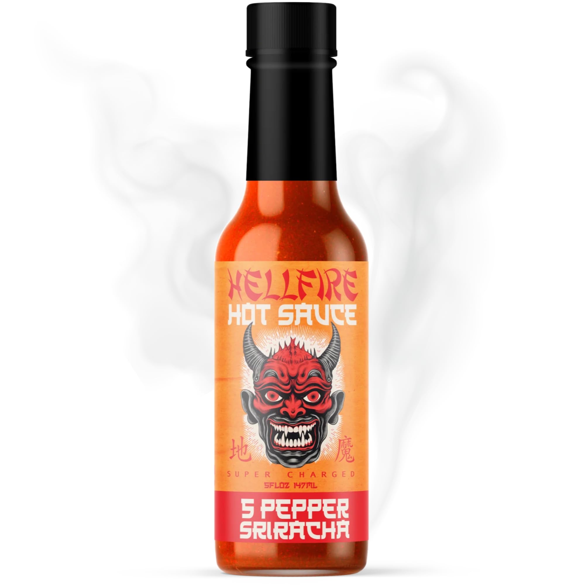 Amazon.com : Hellfire 5-Pepper Sriracha Hot Sauce – Garlic-Forward