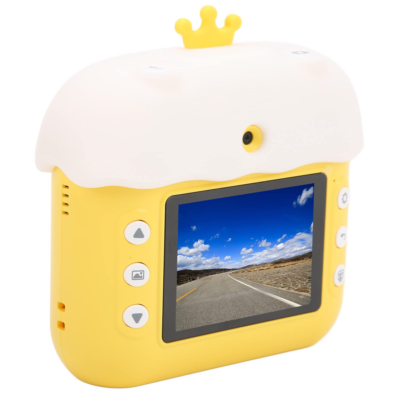 Generic Mini Cámara para Niños de Impresión Instantánea Digital 12MP 1080P con Pegatinas Creativas para la Diversión de los Niños
