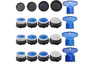 20PCS Faucet Cache Aerators with 4PCS Faucet Aerator Key Removal Wrench