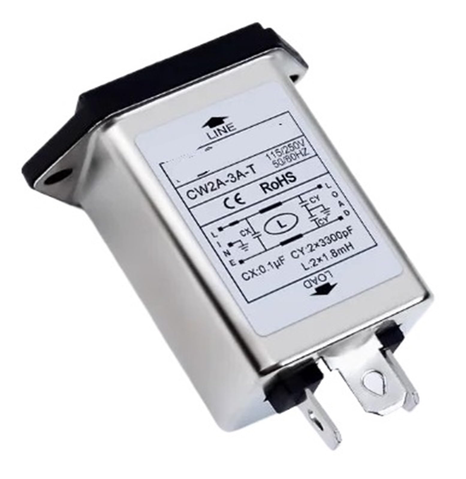 MBPAIHOP Socket power filter CW2A-3A-T anti-interference power filter circuit audio purifier