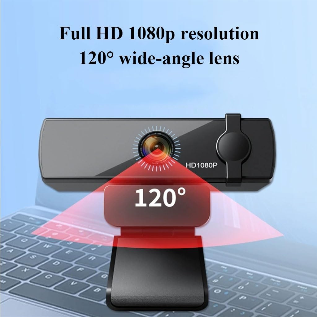 Kamera HD 1080P Do Laptopa Komputer Stacjonarny Kamera Internetowa Z Mikrofonem, Plug-and-Play, Osłona Zapewniająca Prywatność, Idealna Do Spotkań Biznesowych I Transmisji Na Żywo
