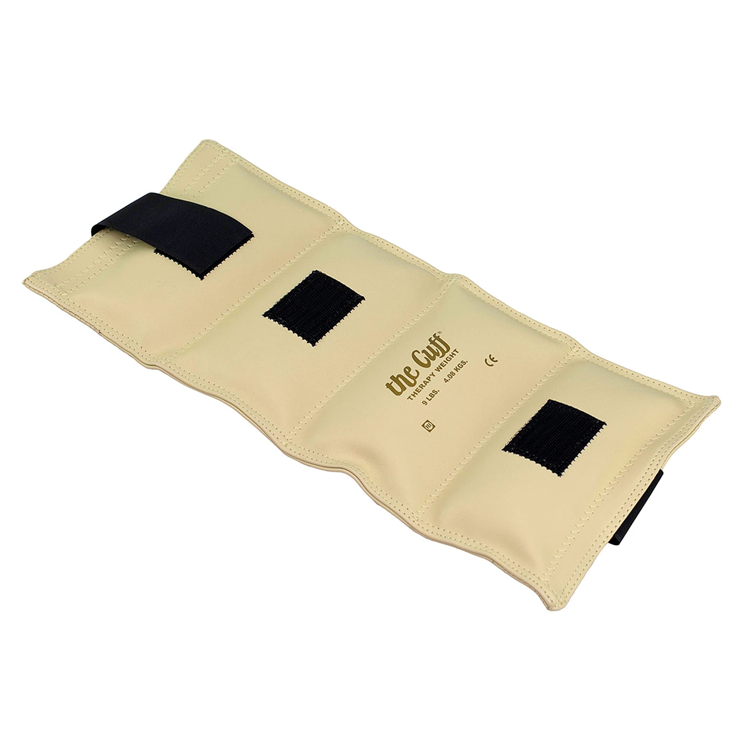 CanDo Weight cuff - wrist and ankle weights - 4.1 kg, cream - alternative to dumbbells — image 1
