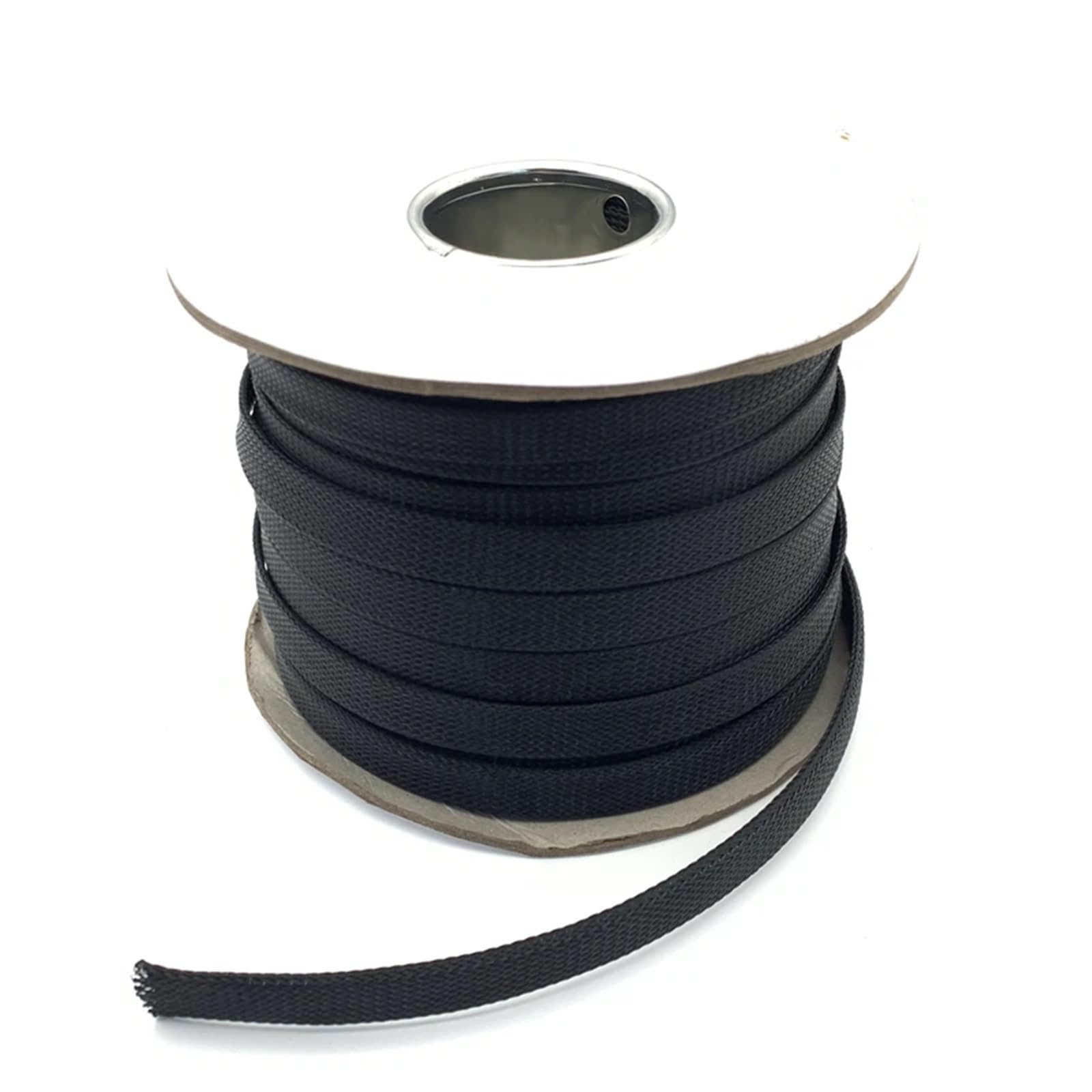 copri cavi elettrici Guaina for cavo da 5/10 metri, copertura espandibile, isolamento, guaina in nylon intrecciato, avvolgimento del filo nero for TV Computer Office Home Car(40mm,10m)