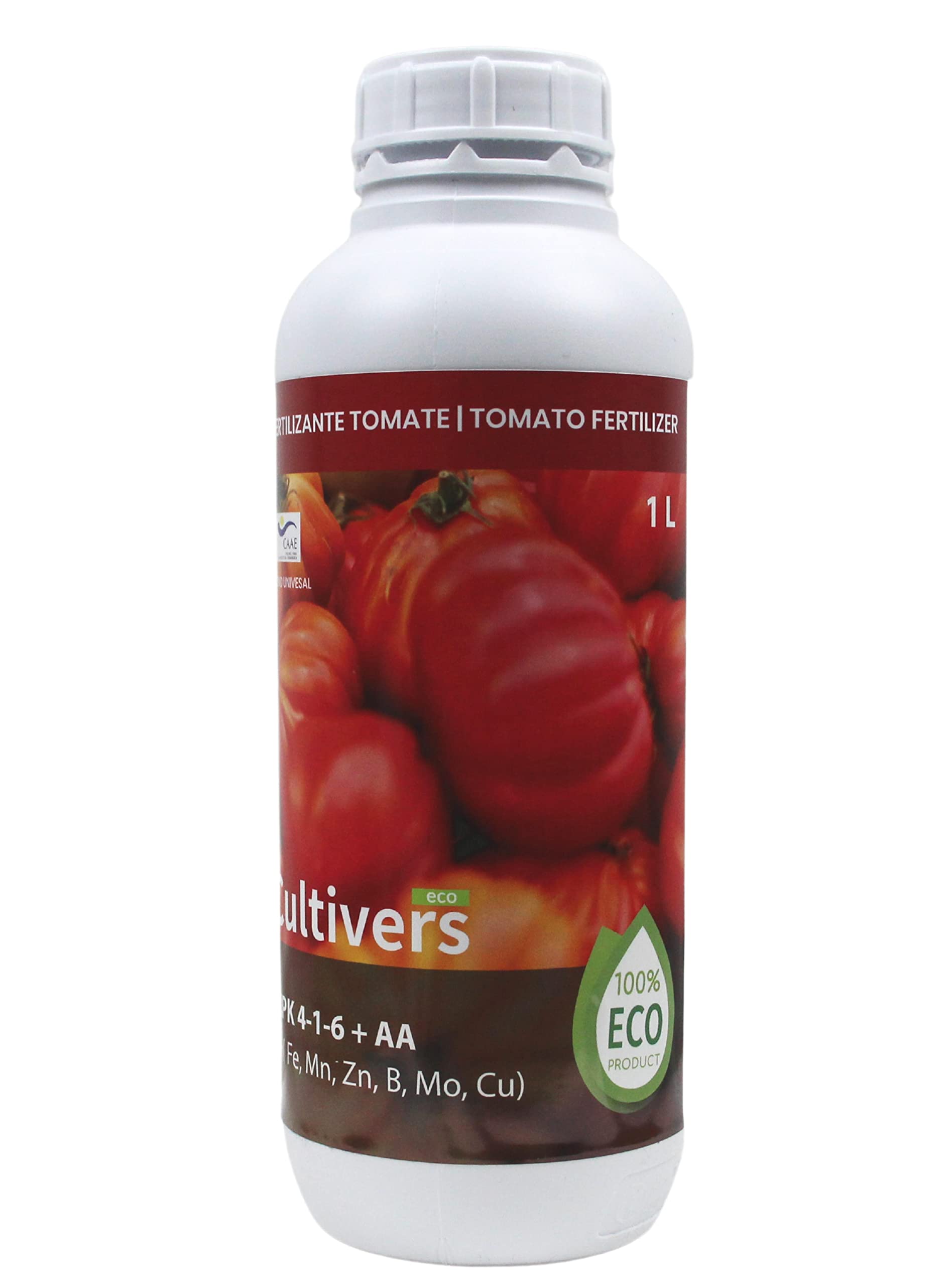 CULTIVERSOrganic Tomato Fertilizer 1 L. 100% Organic Liquid Fertilizer. It Boosts Flavor and Growth. Increase Fruit Quality and Harvest