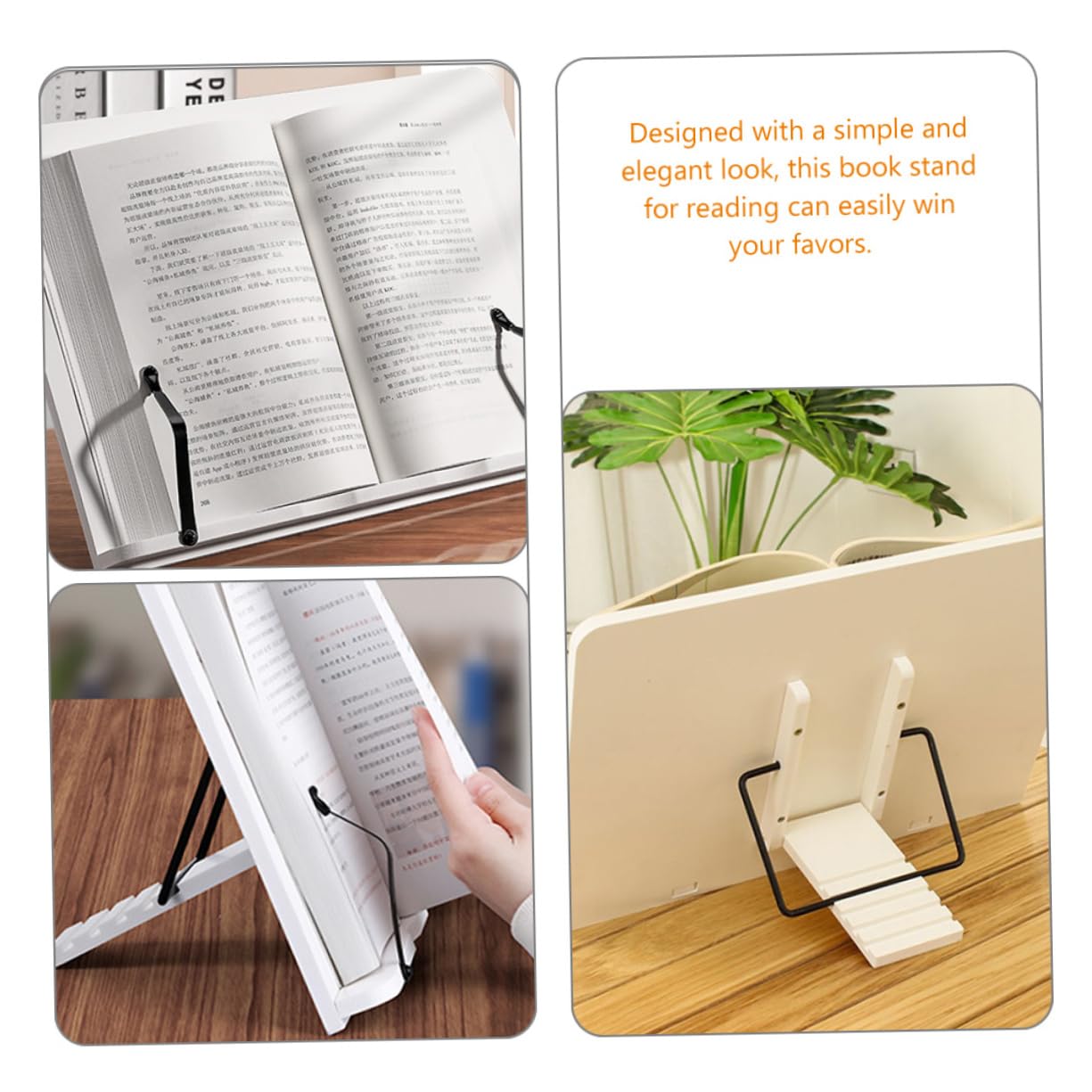 Buchständer mit Verstellbarem Winkel und Stabilem Design als Leseständer für Schulbücher und Lehrbücher Beim Lesen zu Hause der Schule