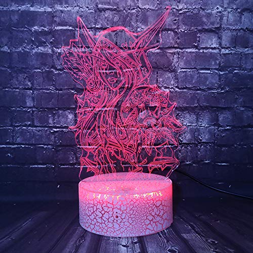 Preisvergleich Produktbild 3D Led Lampe Nachtlicht Spiel Optical Illusion LampeSchlafzimmer Schreibtisch Tischdekoration Geschenk Für Kinder Raum Dekor Weihnachts Valentine Geburtstag Geschenk