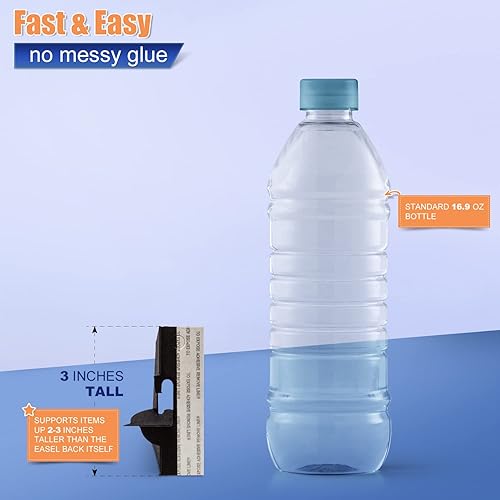 Miniatura 5 de Lineco, Caballete de cartón autoadhesivo, ala individual de 3 pulgadas, soporte de caballete sin ácidos, letreros de exhibición, fotos, folletos,