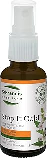 St. Francis Herb Farm Stop It Cold® Throat Spray | Sore Throat Spray | Sage | Propolis | Quick Relief Throat Spray | Antibacterial Cold Medicine Tincture | 30mL