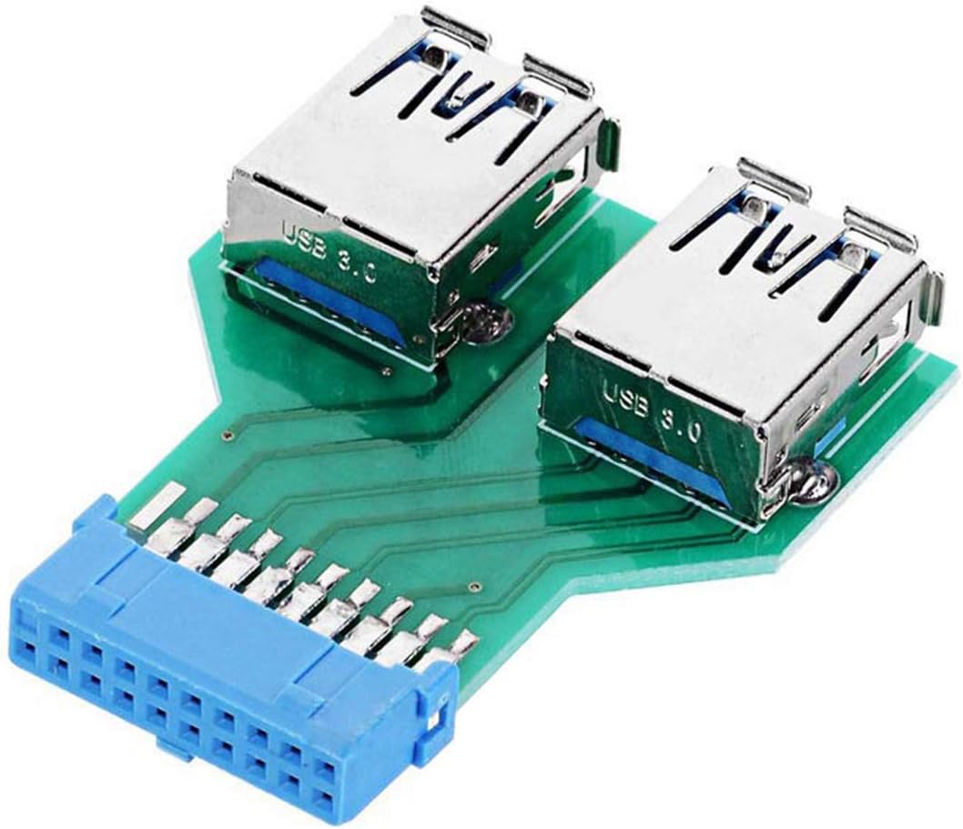 Chenyang USB 3.0 20 Pin Motherboard Header Adapter USB 3.0 A Type Female to Motherboard Converter