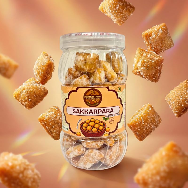 Image of MumMum TreatsShakkarpara 350g | Sweet & Crunchy Traditional Snack | Perfect Festive & Tea-Time Treat