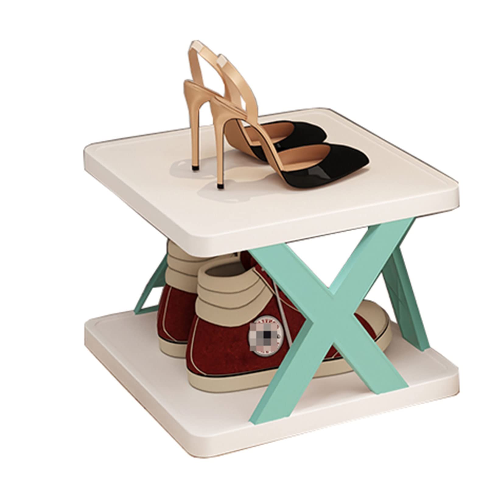 Boîtes à chaussures 2 étages pour optimiser un espace étroit, rack vertical chic