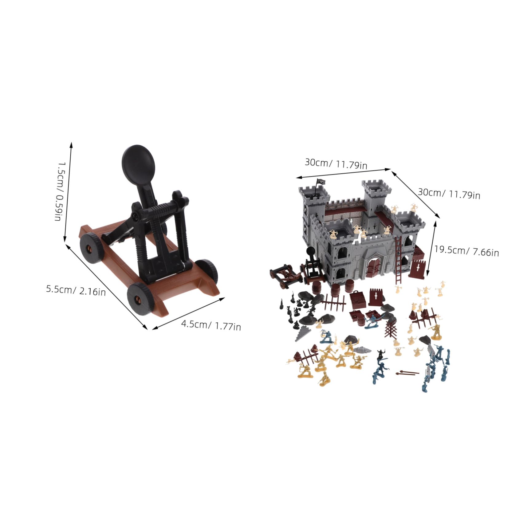 Toyvian Set Castello Pirata da Assemblare DIY 310 Pezzi in Plastica | Soldatini, Borsa Inclusa, Stile Pirata, per Gioco Educativo e Decorativo