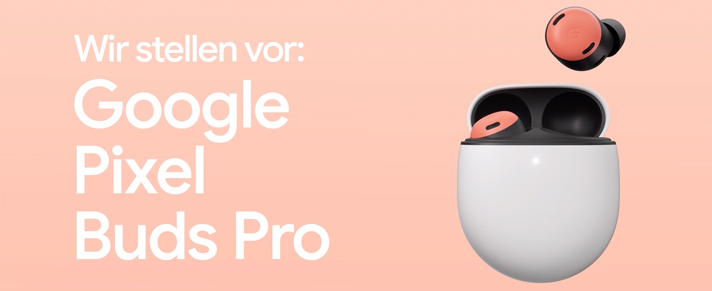 Google Pixel Buds Pro – Kabellose Bluetooth-Kopfhörer in Coral