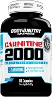 L-Carnitina 2000mg Por Dose Ultra Concentrado Puro Pote 60 Cápsulas L-Tartarato Matéria Prima Importada Suplemento Carnitine em Cáps Original - Body Nutry