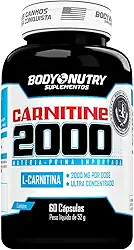 L-Carnitina 2000mg Por Dose Ultra Concentrado Puro Pote 60 Cápsulas L-Tartarato Matéria Prima Importada Suplemento Carnitine em Cáps Original - Body Nutry
