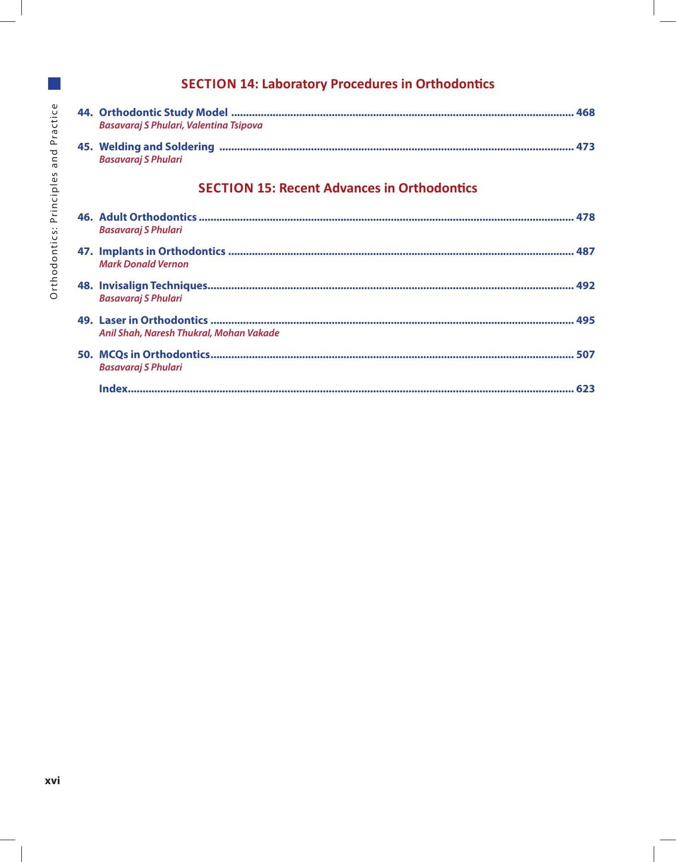 Orthodontics: Principles and Practice