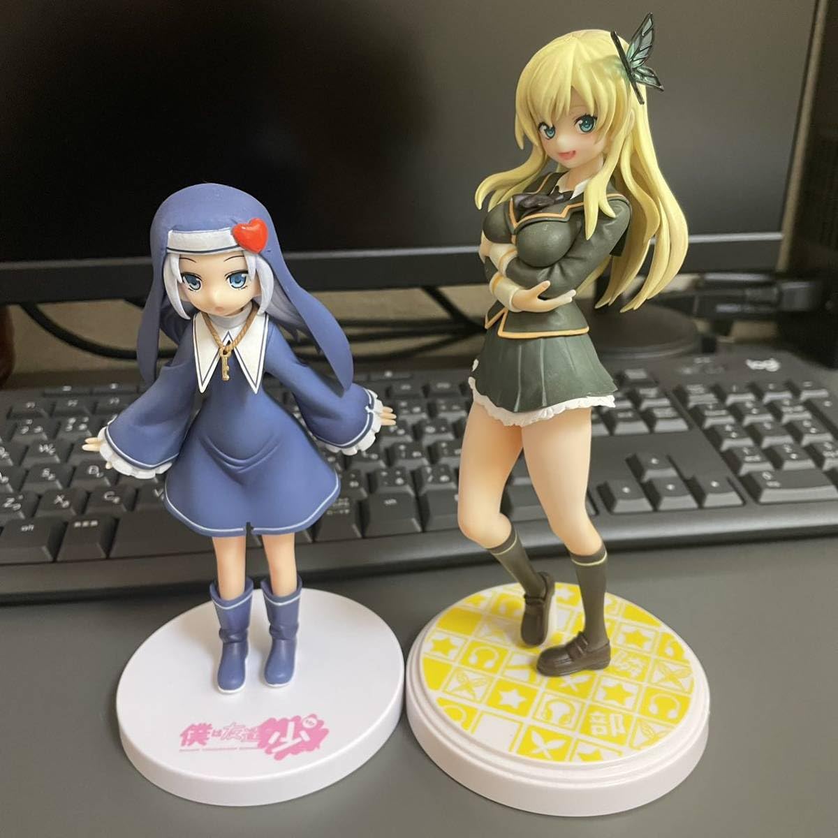 Amazon.co.jp: 僕は友達が少ない 柏崎 星奈 & 高山 マリア フィギュア はがない セット 1 8 : ホビー
