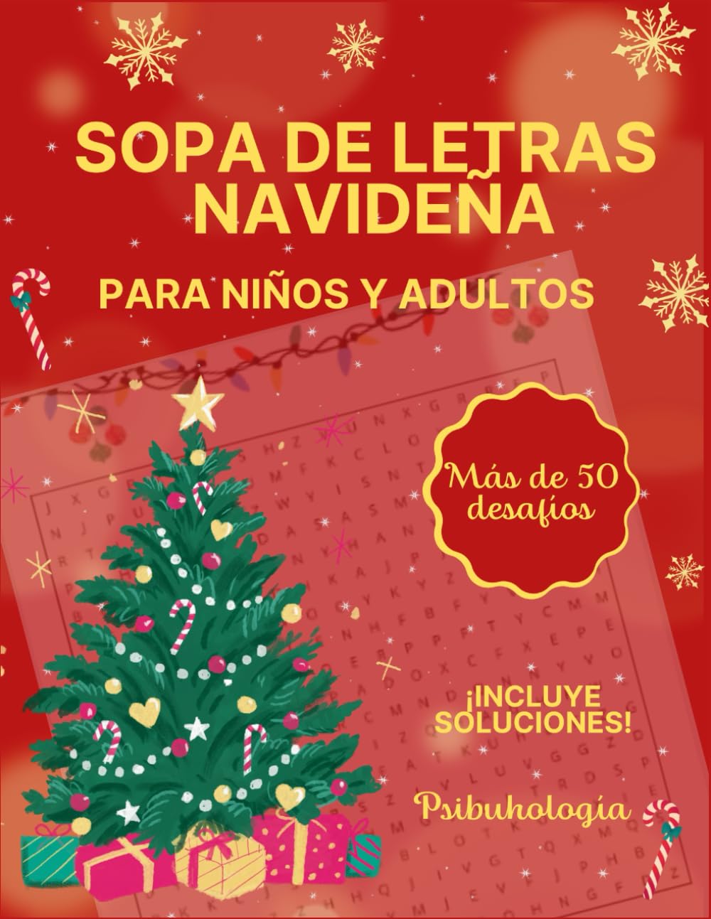 Sopa de letras navideña: para niños y adultos, más de 50 desafíos