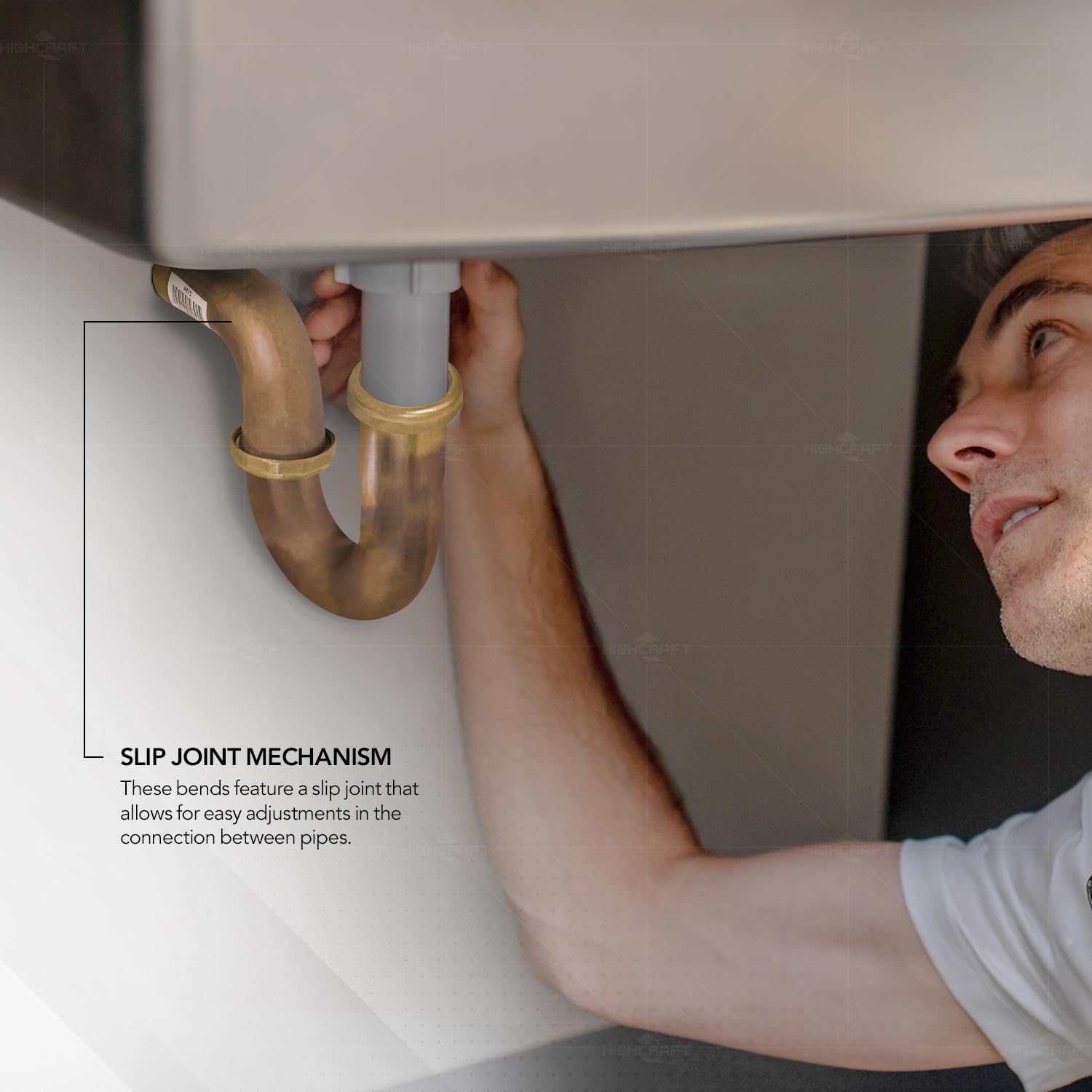 Trampa En P Flexible De Plástico 1-1/4 Pulgadas – Para Drenaje, Fregadero O Lavabo, Fácil Instalación