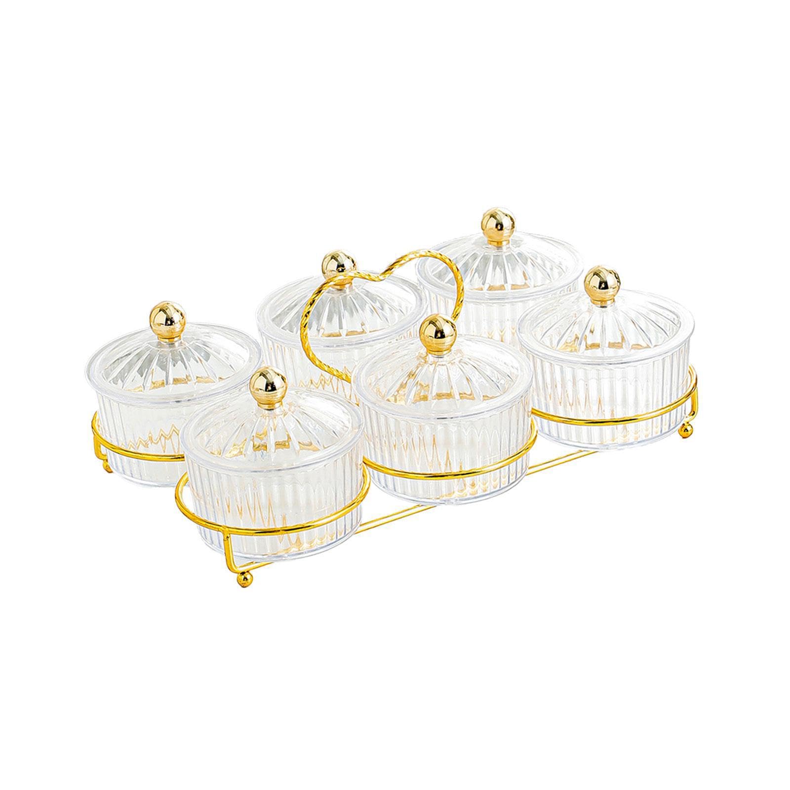 ALCXAZS Condiment Serving Tray Appetizer Plate Practical Features Edge To