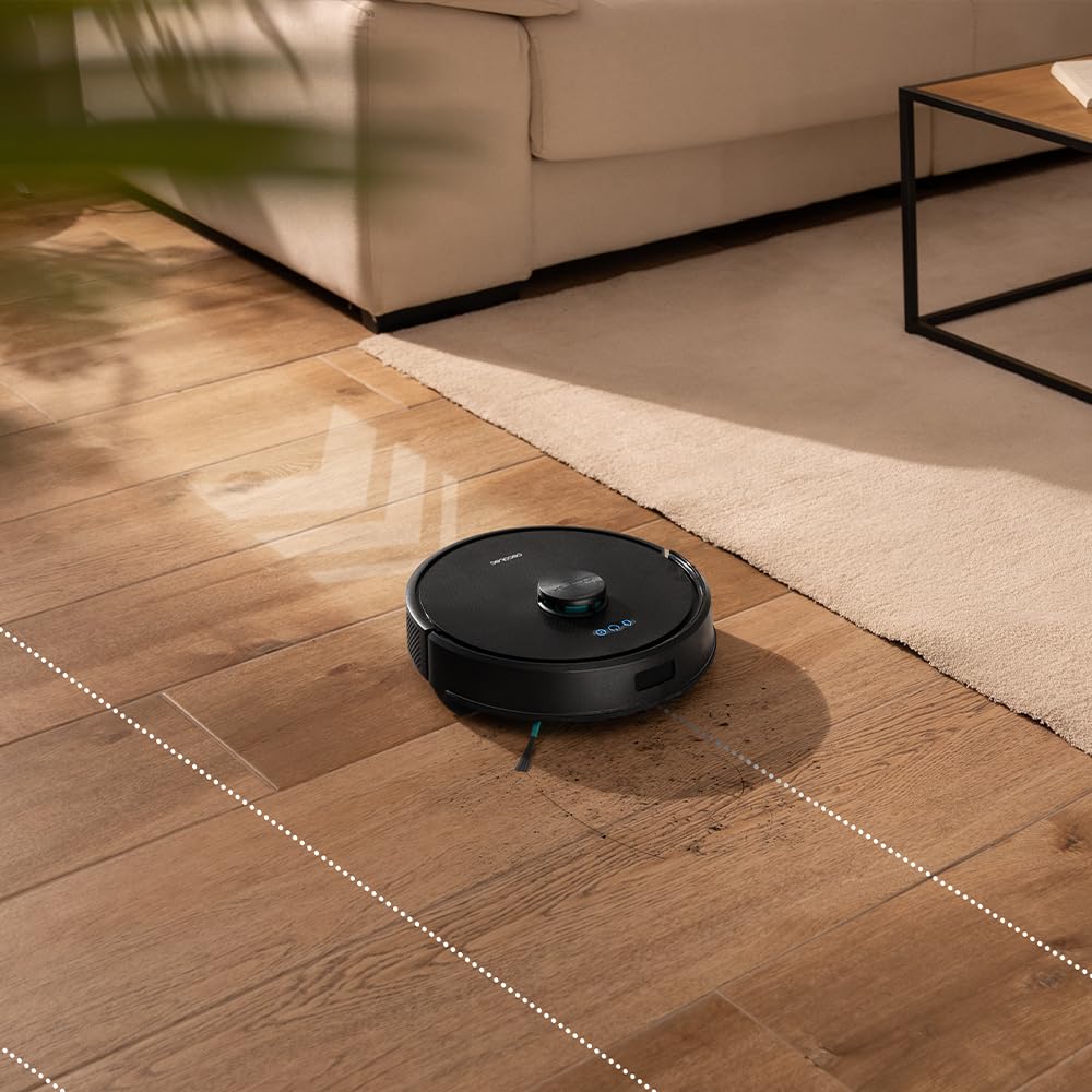 Cecotec Robot Aspirapolvere Conga M70 Genesis. Navigazione Laser, Motore Ungravity con 20000Pa, Aspira, Spazza, Lava e Passa la Mopa, Spazzola Silicone, Doppio Serbatoio, App 3.0, Copre fino a 180m²