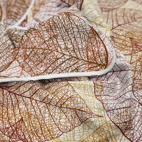Image of Divine Casa Glace Cotton 120 GSM Reversible Lightweight Printed Single Bed AC Dohar Blanket Quilt - Blue and Brown