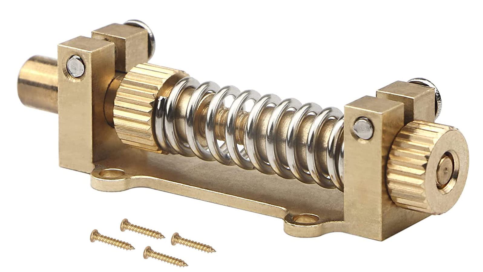 TUOREN Brass Tremolo Stabilizer Guitar Tremolo Stopper Device Compatible with Fender Electric Guitar Parts Accessory with Mounting Screws