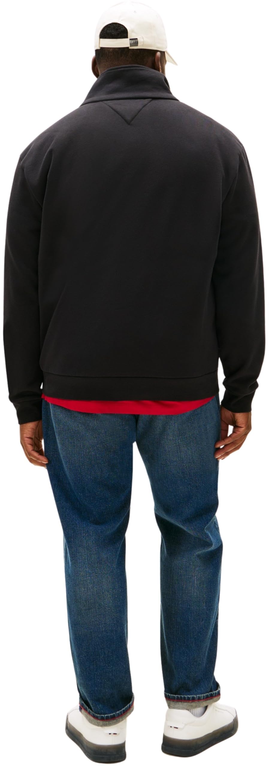 Tommy Hilfiger Sudadera con Cremallera Hombre Global Stripe con Cuello Alto