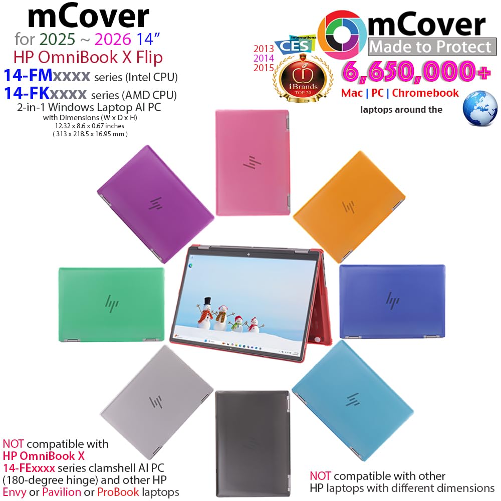 mCover Coque Rigide HP OmniBook X Flip 14-FMxxxx 14-FKxxxx 2 en 1 14" 2025+
