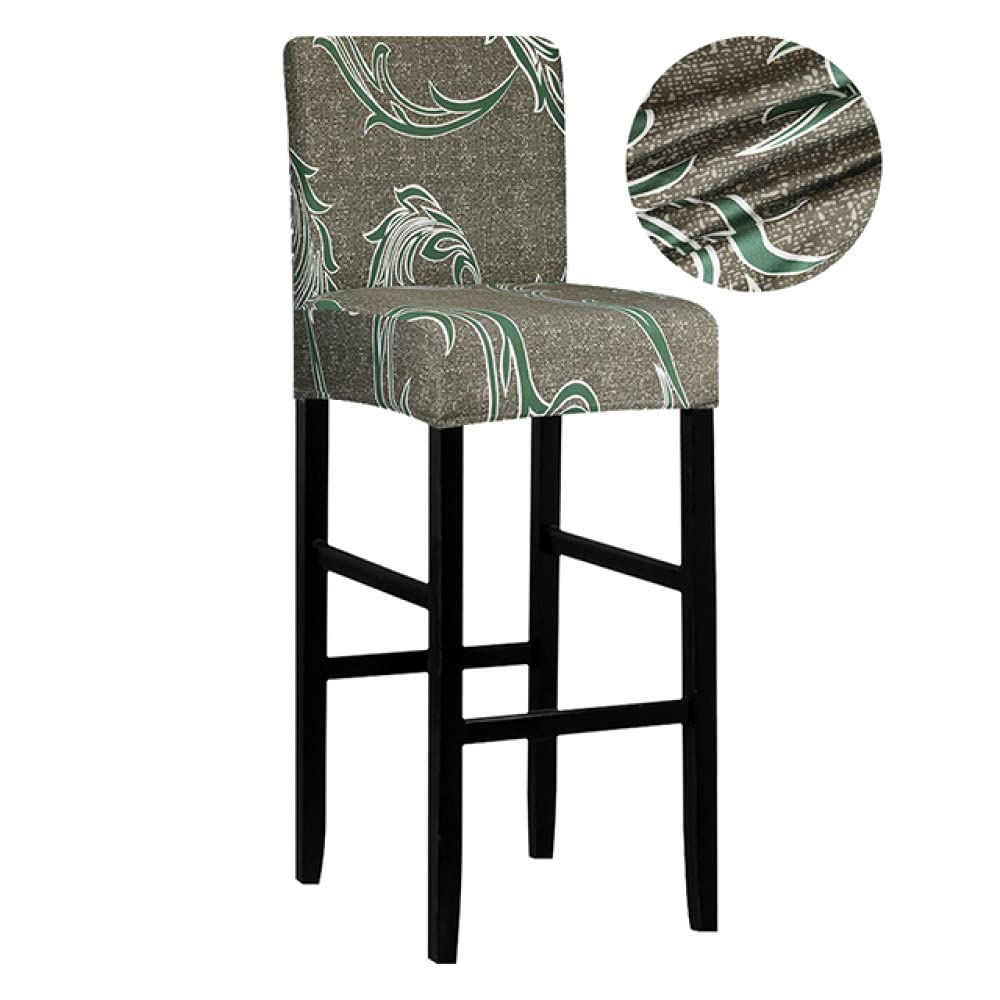 Housse de chaise de bar extensible unie | Lot de 4 pièces pour banquet et maison