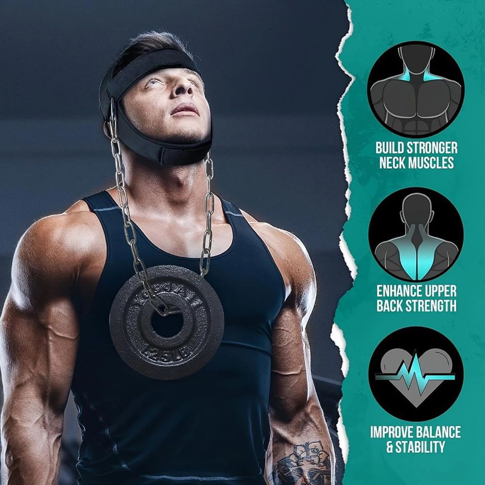 Allenamento Collo Imbracatura Testa Costruttore di Allenamento per Collo Regolabile Head Harness Con D-Hook Attacco per Sollevamento Pesi Muscolare
