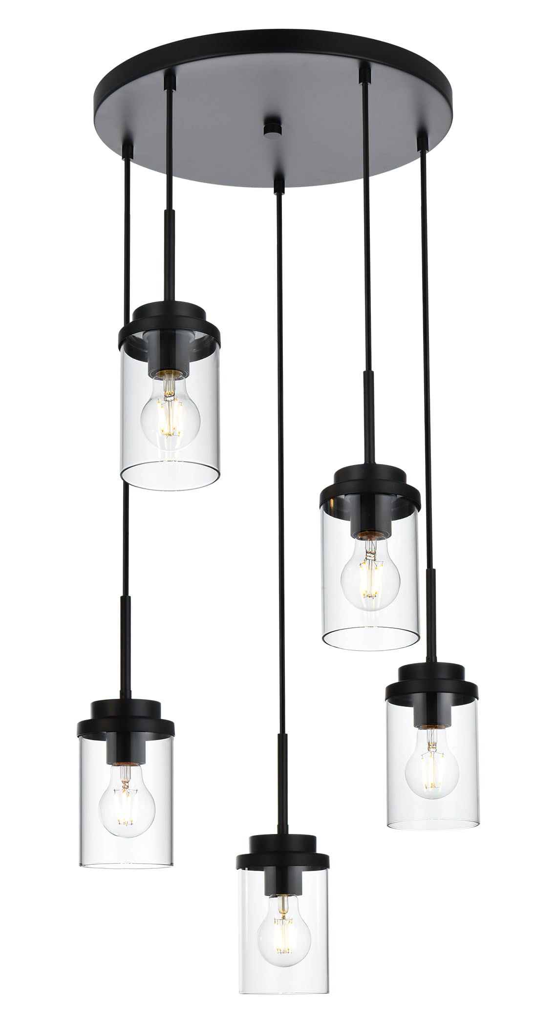 MELUCEE 3 Lights Linear Chandelier Black Finish, 20.5 Inches Length — Amazon image 19