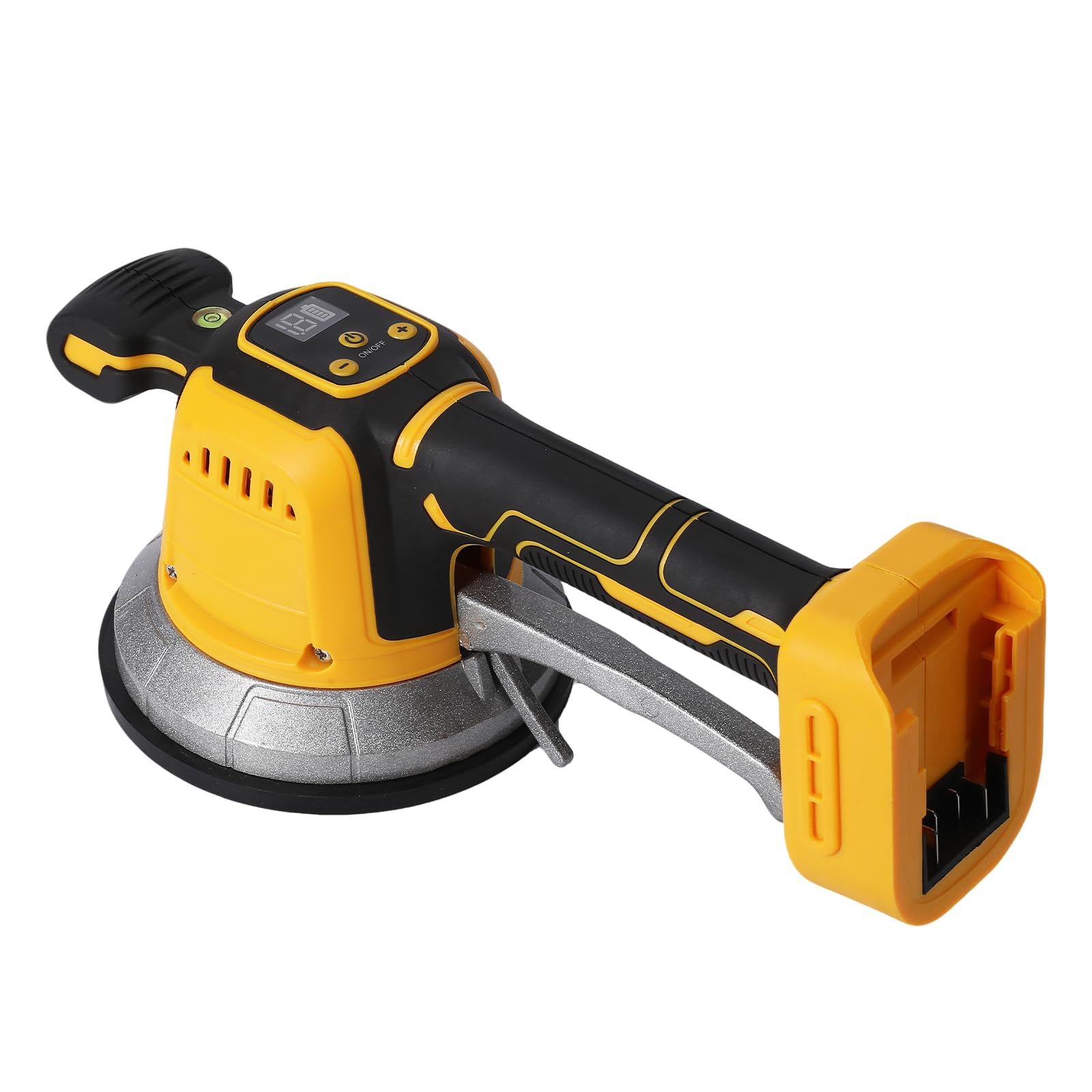 Uexedo A 21V Wireless Tile Leveler - 10 Speeds Vibration/Suction 200 Kg, Hand Vibrating Tool, Compatible With Battery Platforms, For Pro Nd Diy Tile Laying (A)