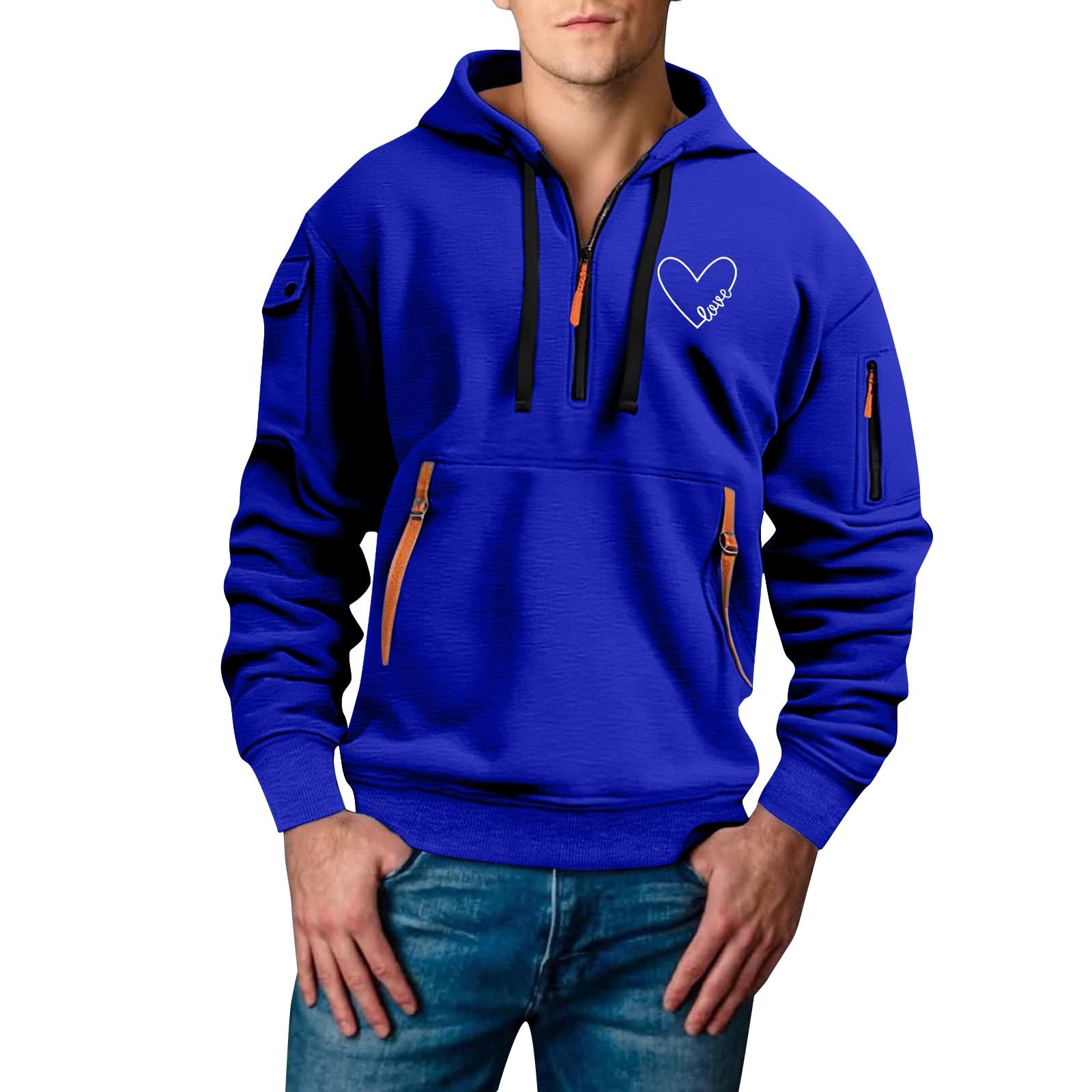 Sudaderas De Hombre Sudadera con Capucha Y Mensaje Corazón Secreto para 2026, Estilo Tela Cuentas Tops Deporte Ropa Verano Pijama Parejas Cremallera Corta Vento Trabajo Chaqueta Invierno
