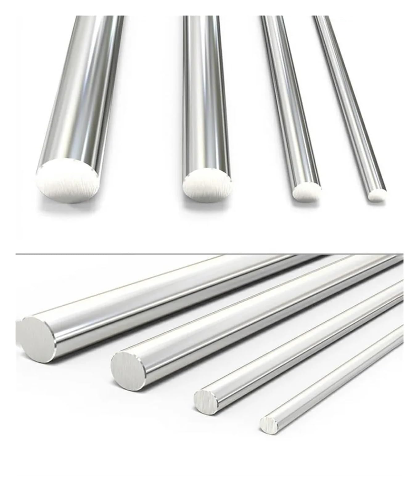 8mm 10mm 12mm chromowany pręt osiowy wału liniowego hartowanego wału liniowego prowadnica pręta ze stali nierdzewnej (Dia12x600mm)