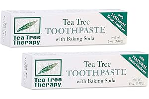 Tea Tree Therapy Toothpaste with Baking Soda: Whiten Teeth, Freshen Breath